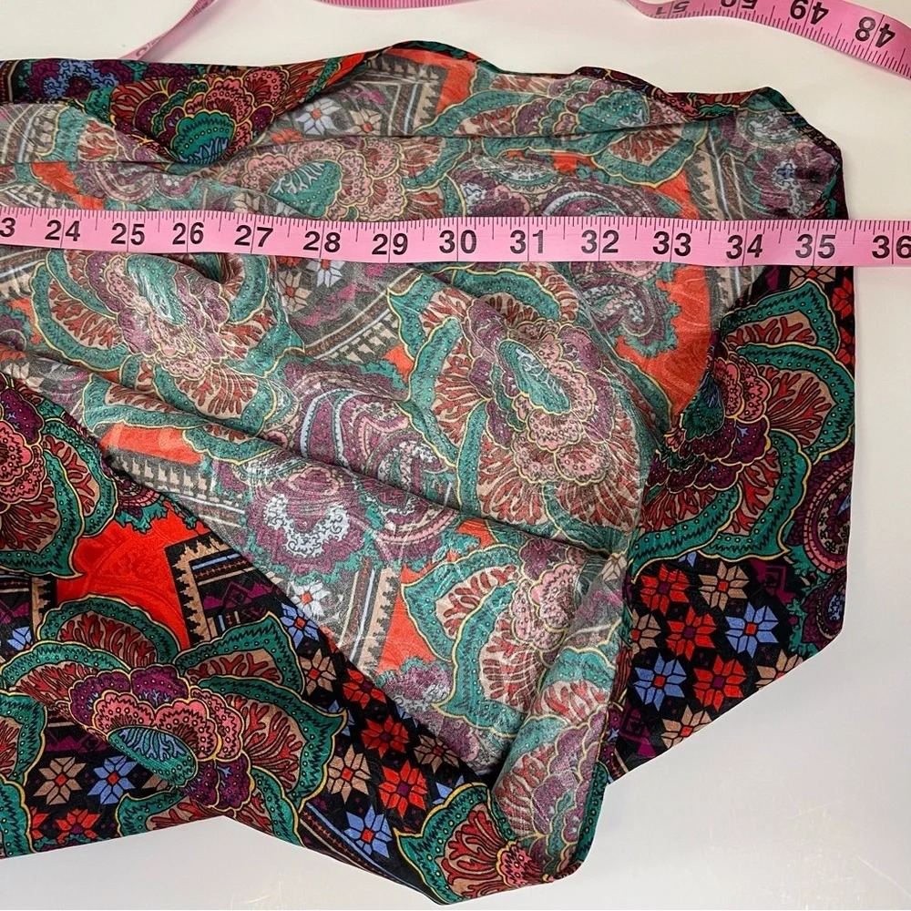 NEW Veronica Beard Skirt Womens 8 Multicolor Ari Floral Paisley Silk Blend Skirt - Picture 12 of 12